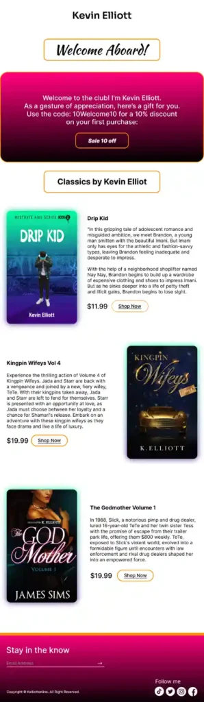 E commerce email marketing via klavio